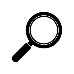 Search Icon PNG — Modern Magnifying Glass Symbol Isolated.