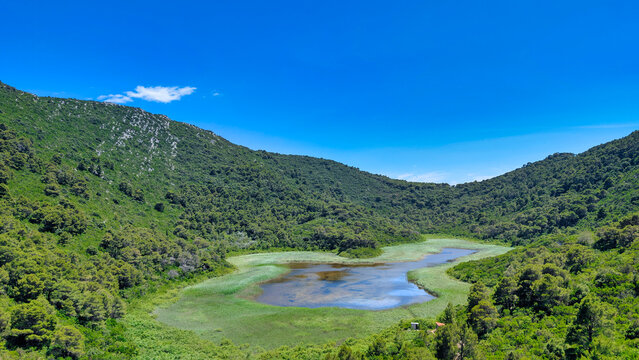 Sobra Wetlands on Mljet Island, Southern Dalmatia, Croatia, Scenic Adriatic Nature
