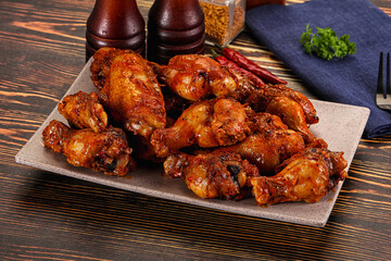 Hot and spicy Buffalo chicken wings