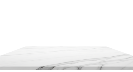 Empty white marble pedestal platform on black background for product display