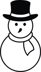 snowman vector illustration