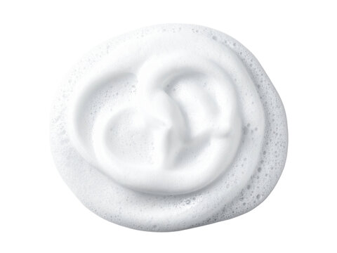 White foamy soap bubble texture closeup on clean surface, showing delicate airy lather, hygiene, purity, skincare, and fresh cleansing concept.