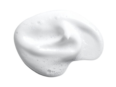 White foamy soap swirl texture shown on a clean surface, perfect for skincare, cleansing, hygiene, or beauty product backgrounds.