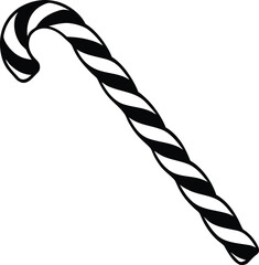 candy cane isolated on white background