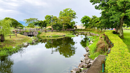 Fototapeta premium ひょうたん島公園の夏風景
