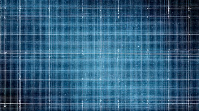 Abstract Digital Grid Lines On Blue Background Representing Technology And Data