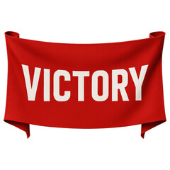 Cheerleading Red Victory Banner for Celebrations Events