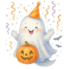 Cute Halloween Ghost Clipart