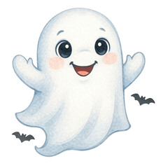 Cute Halloween Ghost Clipart