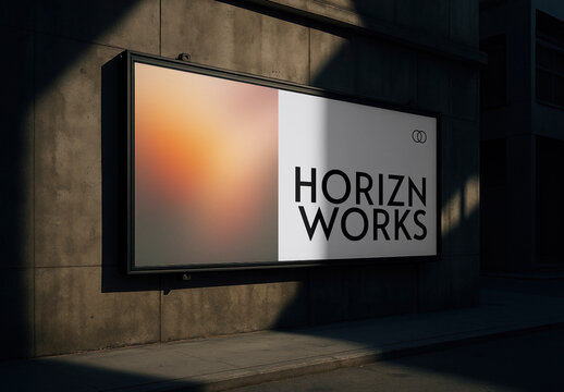 Modern Urban Billboard Mockup PSD