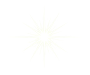 Fototapeta premium White starburst with sharp rays transparent background cutout png