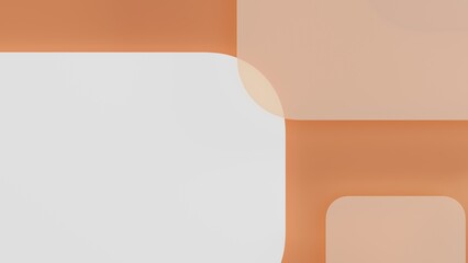 Minimalist Abstract Geometric Background with Earthy Tones and Rounded Shapes