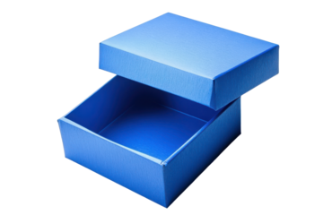 Light blue gift box with bow isolated on transparent background. Blue gift box isolated on white background.