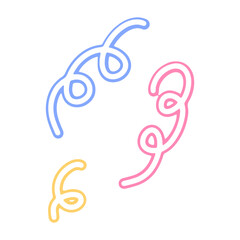 Fototapeta premium Playful Hand-Drawn Decorative Shapes 