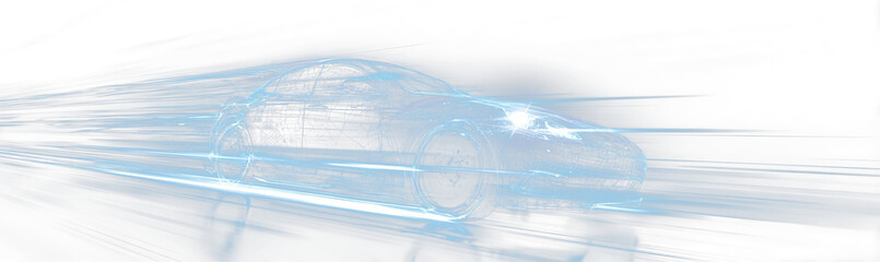 png futuristic neon sports car racing through dark tunnel