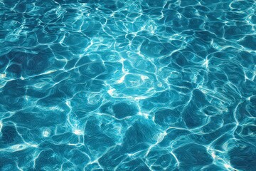 Obraz premium Abstract Water Surface with Shimmering Light and Turquoise Reflections