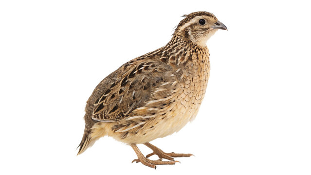 wild quail isolated on transparent background
