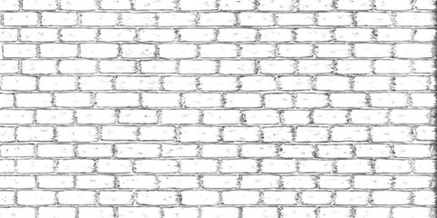 Fototapeta premium White brick wall texture background. White painted old brick Wall. White brick wall texture background. modern interior backdrop design.