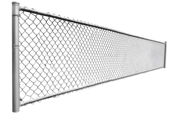 Close up of a chain link fence pattern isolated on transparent background. Chain link fence isolated on white background. - Powered by Adobe