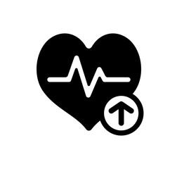 Hypertension (high blood pressure) vector icon illustration