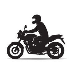 Fototapeta premium silhouette of a motorcycle