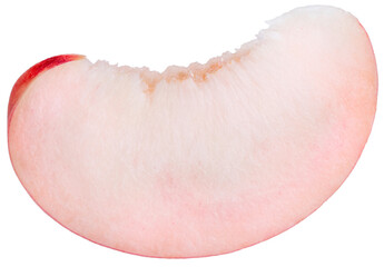 Pink Peach fruit with leaf isolated on white background, Fresh Peach on White Background, High...