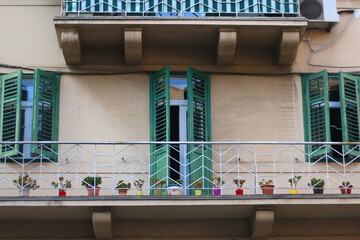 Traditional Mediterranean architecture in Split, Croatia.