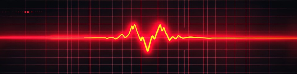 Naklejka premium Detailed Intense Health Status Chart Featuring Tachycardia, Arrhythmia, and E.S Pulse Data Display