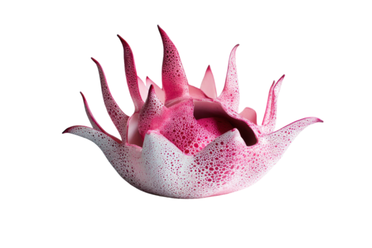 Pink succulent plant with star shaped petals isolated on transparent background. - Powered by Adobe
