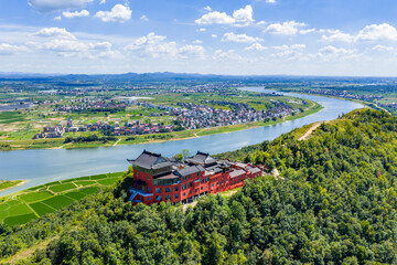 Temple on a mountaintop, China