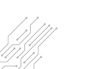 Abstract futuristic circuit board Illustration, Circuit board with various technology elements. Circuit board pattern for technology background.
