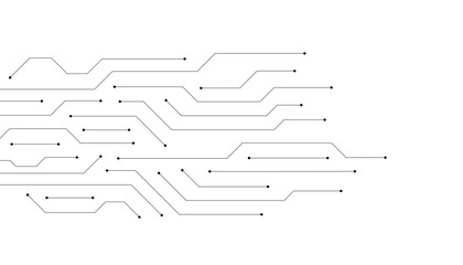 Abstract futuristic circuit board Illustration, Circuit board with various technology elements. Circuit board pattern for technology background.