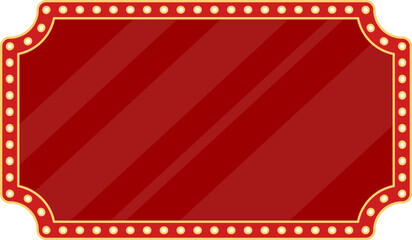 Red marquee light sign