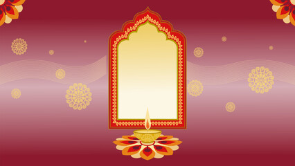 vector illustration of an abstract background of Dawali day