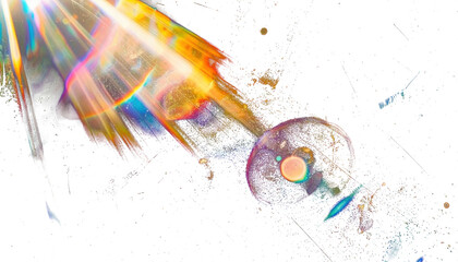 Light Leak Overlay Style Of Soft Diffusion Rainbow Light Leaks And Bokeh Retro Grain Noisy F