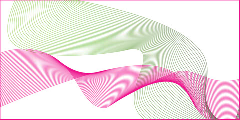 Smooth stylish abstract green wave background vector