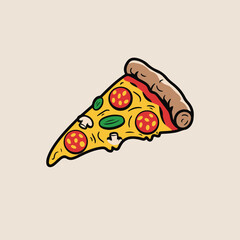 pizza slice vector