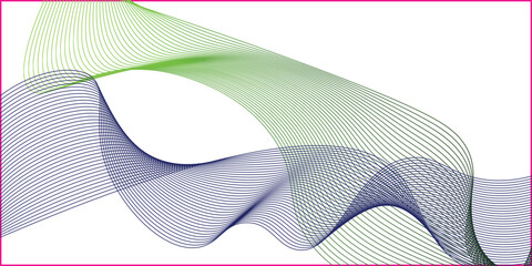 Smooth stylish abstract green wave background vector