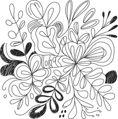 Seamless vintage floral vector pattern with leaves for textile fabric design