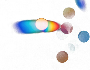 Light Leak Overlay Effect With Subtle Spectral Bright Leaks And Bokeh Retro Grain Noisy W