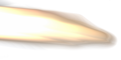 Abstract light streak isolated on transparent background