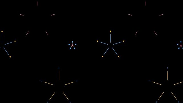 Vector illustration of a telescope pointed at a gold cross symbol on a starry sky background with religious light
