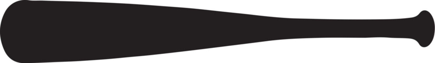 Obraz premium PrintSilhouette of a baseball bat on a white background