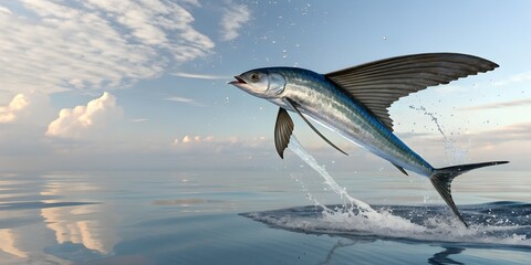 Fototapeta premium Fish jumping in water