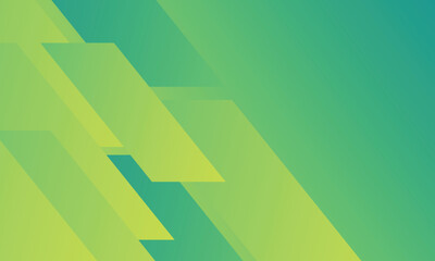 Diagonal geometric gradient shapes form modern business background in fresh teal green tones