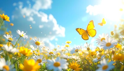 Monarch Butterfly Spring Meadow

Sunny Field of Daisies