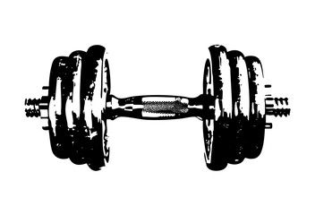 Dumbbell Illustrates Strength Training in Fitness