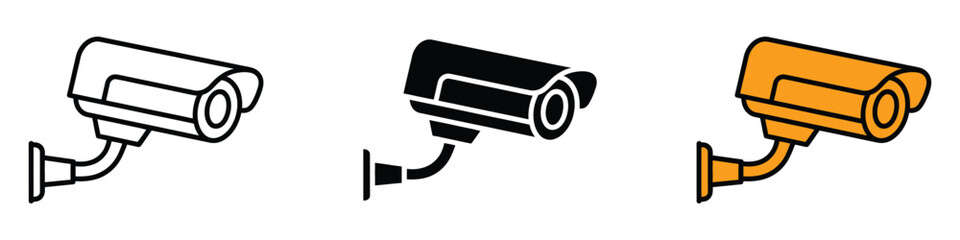 Security camera icon vector. safety and monitoring, symbol. vector illustration.