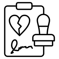 Divorce Approved Document Icon 