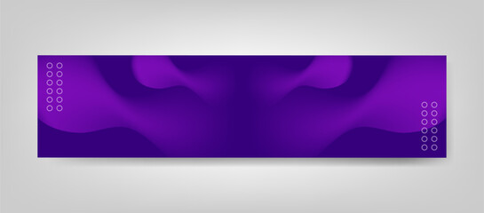 Modern Abstract Purple Gradient LinkedIn Banner Background Design Template